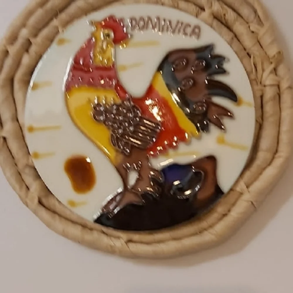 Dominica Ceramic Rooster Wall Decor